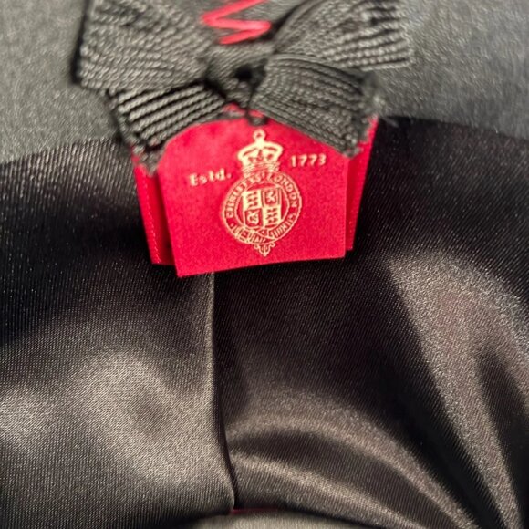 Black Bowler Hat by Christys' of London, Hand Made, 100% Wool - Picture 11 of 11